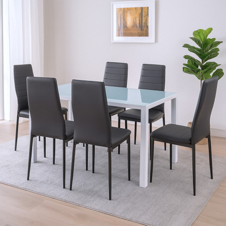 Leziter Liana 6+1 set de sufragerie negru [1]