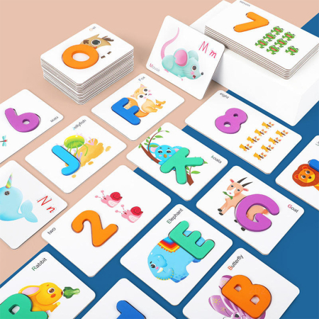 Leziter Litere și numere în limba engleză, joc educativ cu cărți [3]