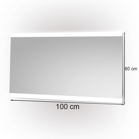 Leziter Liv 100 oglindă cu iluminare led 100x60 cm [2]