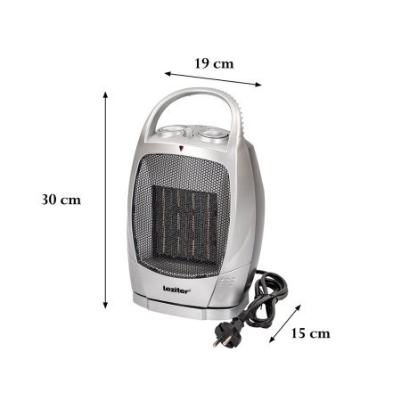 Leziter Loa încălzitor electric rotativ ceramic 750W/1500W [2]