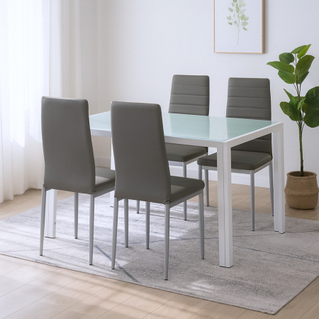 Leziter Mabel 4+1 set de sufragerie gri-gri [1]