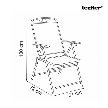 Leziter Mali 4+1 set de mobilier de grădină antracit [2]