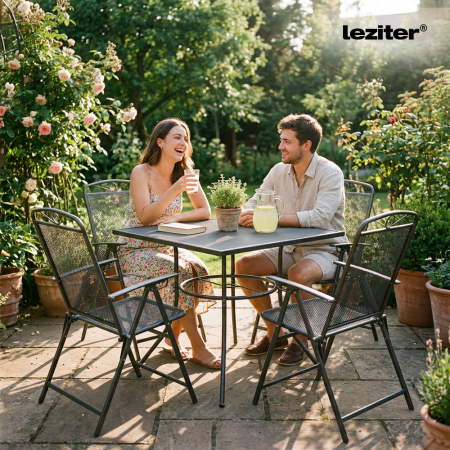Leziter Mali 4+1 set de mobilier de grădină antracit [1]