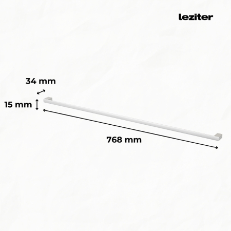 Leziter Mâner Porta cu șurub 768 mm [1]