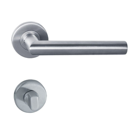 Produse temporar indisponibile - Leziter Mâner ușă toaletă cu rozetă din oțel inoxidabil