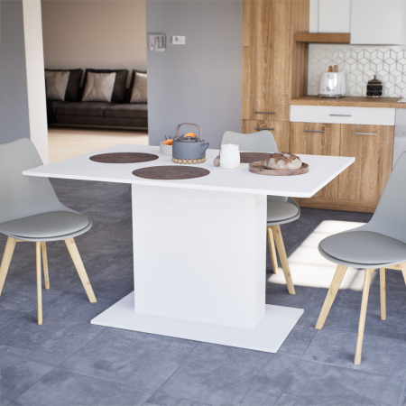 Leziter Yorki Elegant masă de luat masa 138x79 cm alb [1]