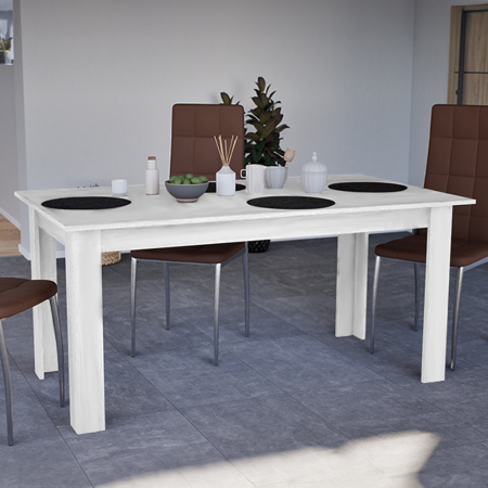 Leziter Masă de dining Yorki Standard 160x90 cm albă [2]