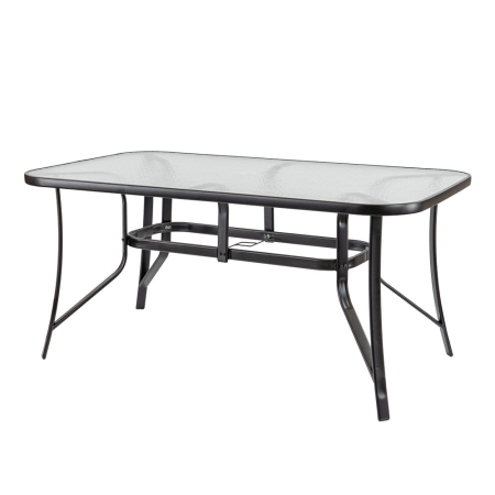 Grădină - Leziter Masă de grădină Canillo cu cadru metalic și sticlă