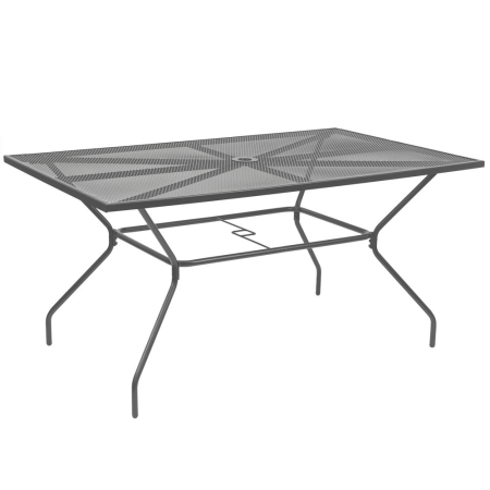 Masă grădină - Leziter Masă de grădină din plasă metalică Melfi 150x90x75 cm antracit