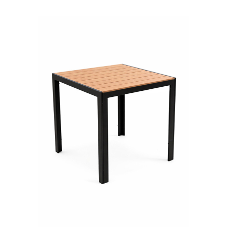 Masă cu cadru metalic - Leziter Masă de grădină Lido 80 cu cadru metalic