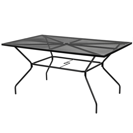 Produse temporar indisponibile - Leziter Masă de grădină Melfi din plasă metalică 150x90x75 cm