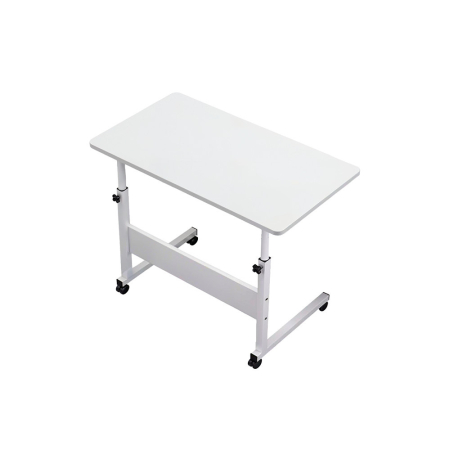 Mobilier birou - Leziter Masă pentru laptop cu înălțime reglabilă 80x40 cm alb