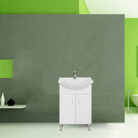 Leziter Masca chiuveta baie Bianca Plus 55 cu lavoar [2]