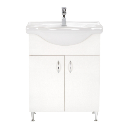 Produse temporar indisponibile - Leziter Masca chiuveta baie Ella 65 cu lavoar, alb