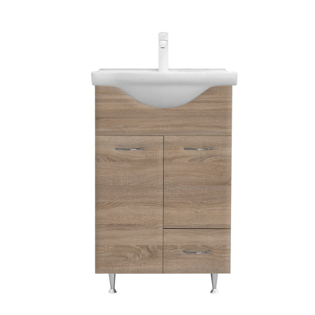 Leziter Dulap de bază Vanessa 55 Gri Sonoma Stejar [2]