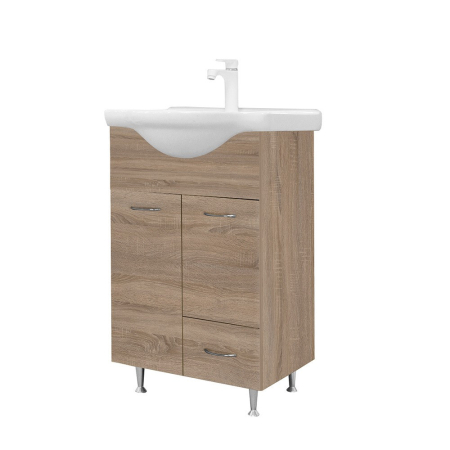 Leziter Dulap de bază Vanessa 55 Gri Sonoma Stejar [1]