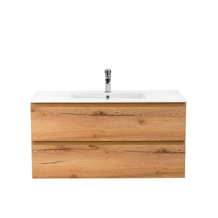 Leziter Vario Pull 100 dulap de bază cu chiuvetă stejar - stejar [3]