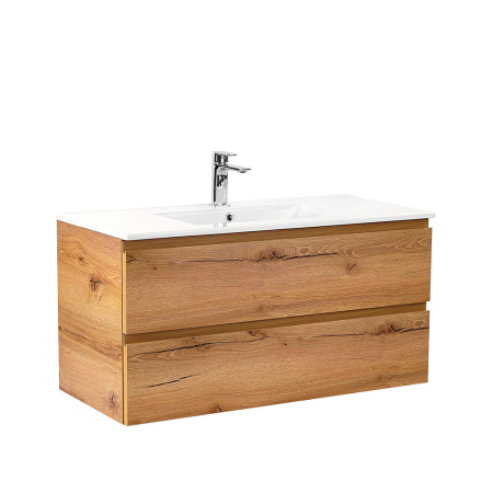 Masca chiuveta baie - Leziter Vario Pull 100 dulap de bază cu chiuvetă stejar - stejar