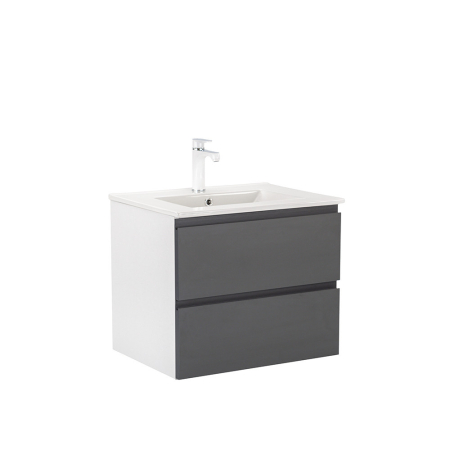 Produse temporar indisponibile - Leziter Vario Pull 60 dulap de bază cu chiuvetă alb-antracit