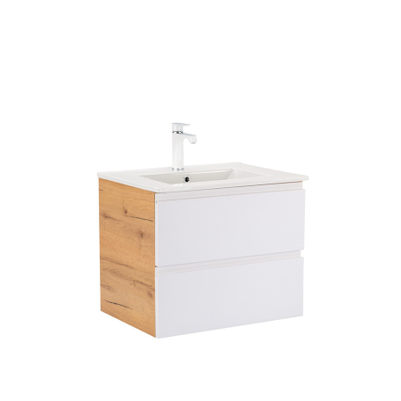 Produse temporar indisponibile - Leziter Vario Pull 60 dulap de bază cu chiuvetă stejar-alb