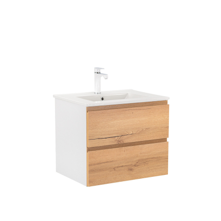 Produse temporar indisponibile - Leziter Vario Pull 60 dulap de bază cu chiuvetă stejar alb