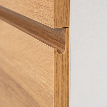 Leziter Vario Pull 60 dulap de bază cu chiuvetă stejar alb [5]