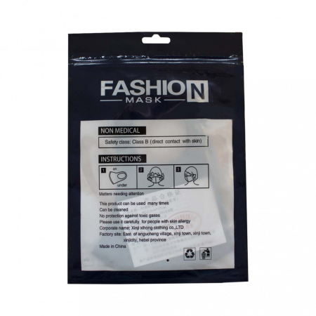 Leziter Mască lavabilă neagră la modă [2]