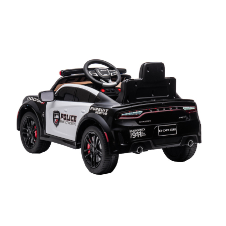 Leziter Mașină de poliție electrică Dodge neagră [5]