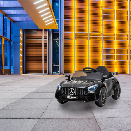 Leziter Mașină electrică AMG Mercedes-Benz negru [1]