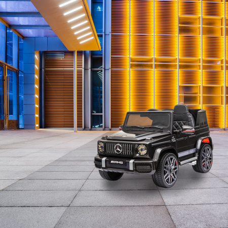 Leziter Mașină electrică Mercedes-Benz neagră [1]