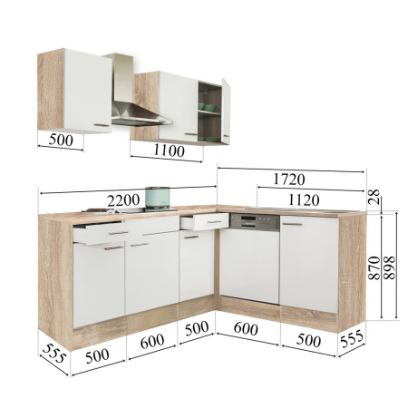 Leziter Mobilă de bucătărie de colț Yorki 220 [8]