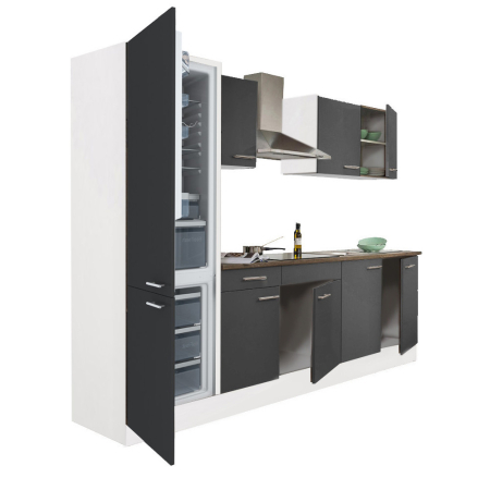 Bucătărie - Leziter Mobilă de bucătărie Yorki 270 cu congelator inferior și frigider