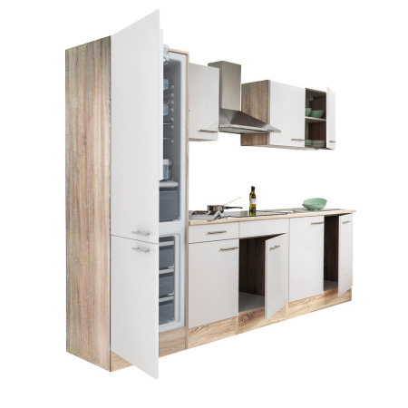 Bucătărie - Leziter Mobilă de bucătărie Yorki 270 cu congelator inferior și frigider