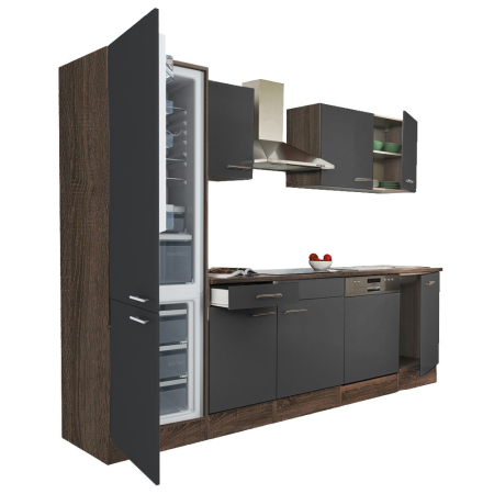 Bucătărie - Leziter Mobilă de bucătărie Yorki 280 cu congelator inferior și frigider