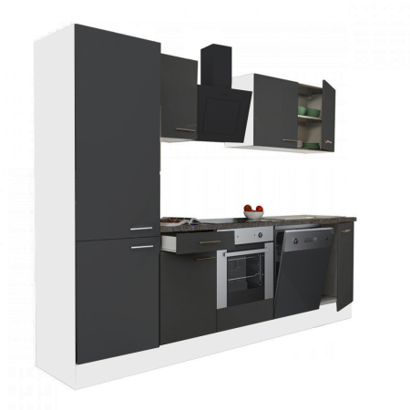 Mobilier bucătărie - Leziter Mobilă de bucătărie Yorki 280 cu cuptor inferior și rafturi