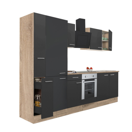 Bucătărie - Leziter Mobilă de bucătărie Yorki 300 cu cuptor inferior și rafturi