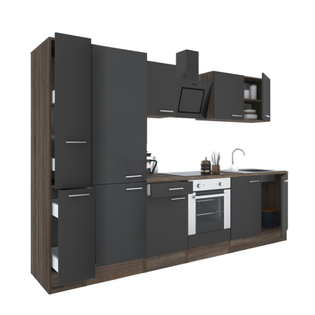 Bucătărie - Leziter Mobilă de bucătărie Yorki 300 cu cuptor inferior și rafturi