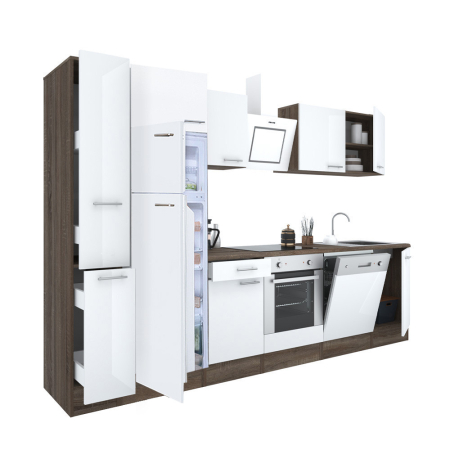 Bucătărie - Leziter Mobilă de bucătărie Yorki 310 cu cuptor inferior și frigider congelator superior