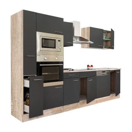 Bucătărie - Leziter Mobilă de bucătărie Yorki 310 cu cuptor și cuptor cu microunde