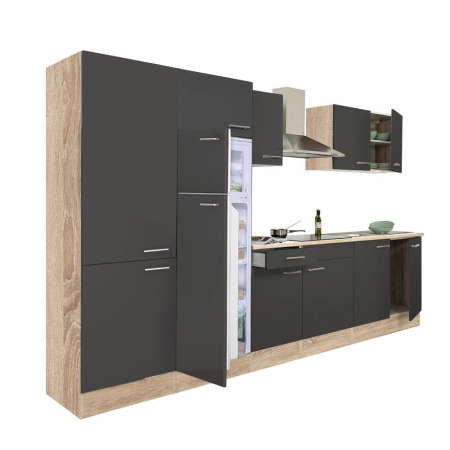 Mobilier bucătărie - Leziter Mobilă de bucătărie Yorki 330 cu frigider cu congelator superior