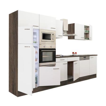 Mobilier bucătărie - Leziter Mobilă de bucătărie Yorki 340 cu frigider cu congelator superior