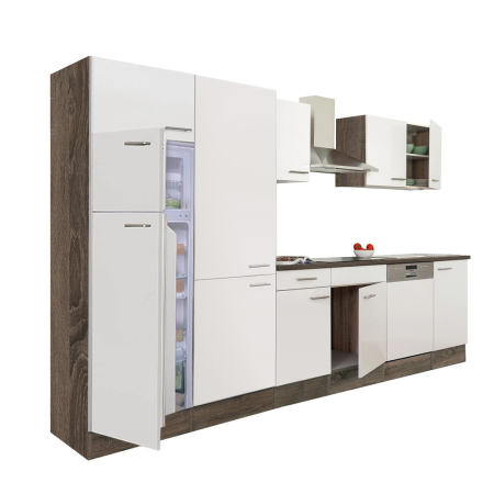 Mobilier bucătărie - Leziter Mobilă de bucătărie Yorki 340 cu frigider cu congelator superior