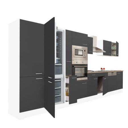 Bucătărie - Leziter Mobilă de bucătărie Yorki 430 cu congelator inferior și frigider