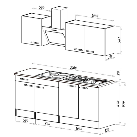 Leziter Mobilier de bucătărie Yorki 210 [7]