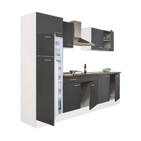 Bucătărie - Leziter Mobilier de bucătărie Yorki 270 cu frigider cu congelator superior