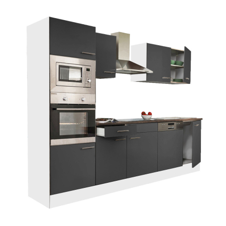 Bucătărie - Leziter Mobilier de bucătărie Yorki 280 cu cuptor și cuptor cu microunde