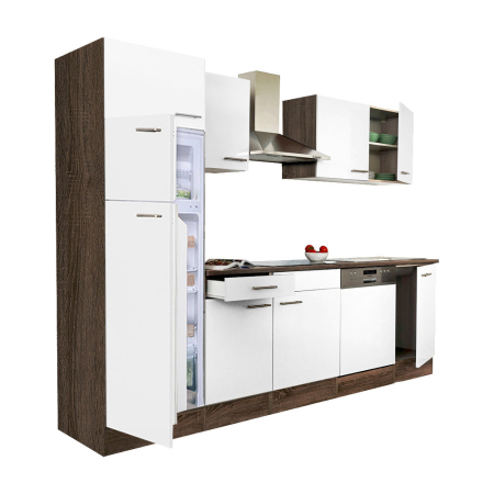 Bucătărie - Leziter Mobilier de bucătărie Yorki 280 cu frigider cu congelator superior