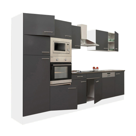 Mobilier bucătărie - Leziter Mobilier de bucătărie Yorki 340 cu frigider cu congelator superior