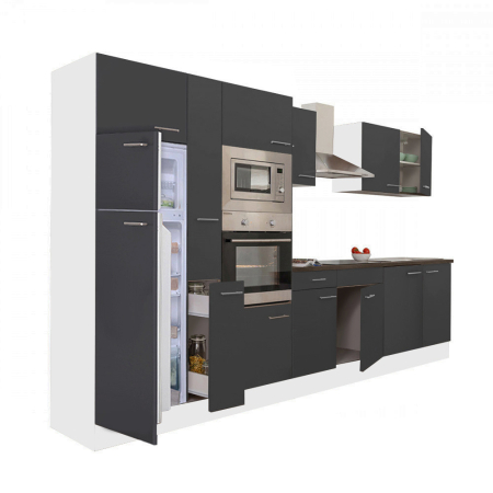 Bucătărie - Leziter Mobilier de bucătărie Yorki 360 cu frigider cu congelator superior