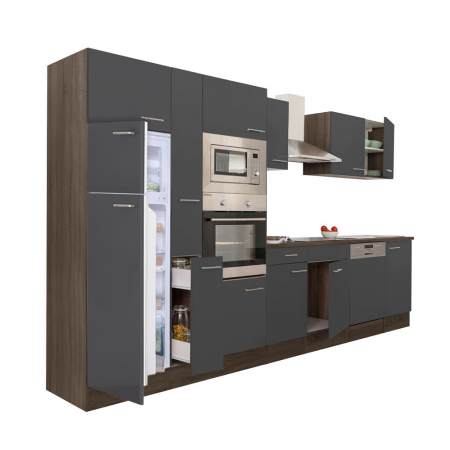 Mobilier bucătărie - Leziter Mobilier de bucătărie Yorki 370 cu frigider cu congelator superior